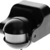PIR Bewegingsmelder - 180 ° Detectie - IP44 - Zwart