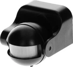 PIR Bewegingsmelder - 180 ° Detectie - IP44 - Zwart