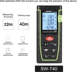 SNDWAY - Professionele Laser Afstandsmeter - 40 Meter Bereik - Laser Meetgereedschap - LCD Scherm -Makita || Merkloos || Stanley Verkoopwinkel 1200x1116 6