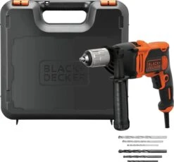 Black & Decker BLACK+DECKER BEH850K-QS Klopboormachine - 850W - 1 Snelheid - Incl. Koffer En Boren