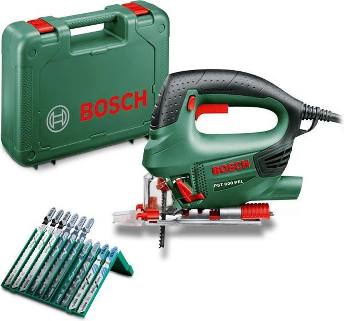 Bosch PST 800 PEL Decoupeerzaag - Op Snoer - 530 W - Incl. Koffer 1 Bosch PST 800 PEL Decoupeerzaag - Op Snoer - 530 W - Incl. Koffer