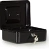 Securata Geldkistje - Compact - Zwart - Geldkistje Met Sleutel - Geldkistje Spaarpot