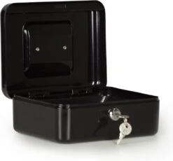Securata Geldkistje - Compact - Zwart - Geldkistje Met Sleutel - Geldkistje Spaarpot