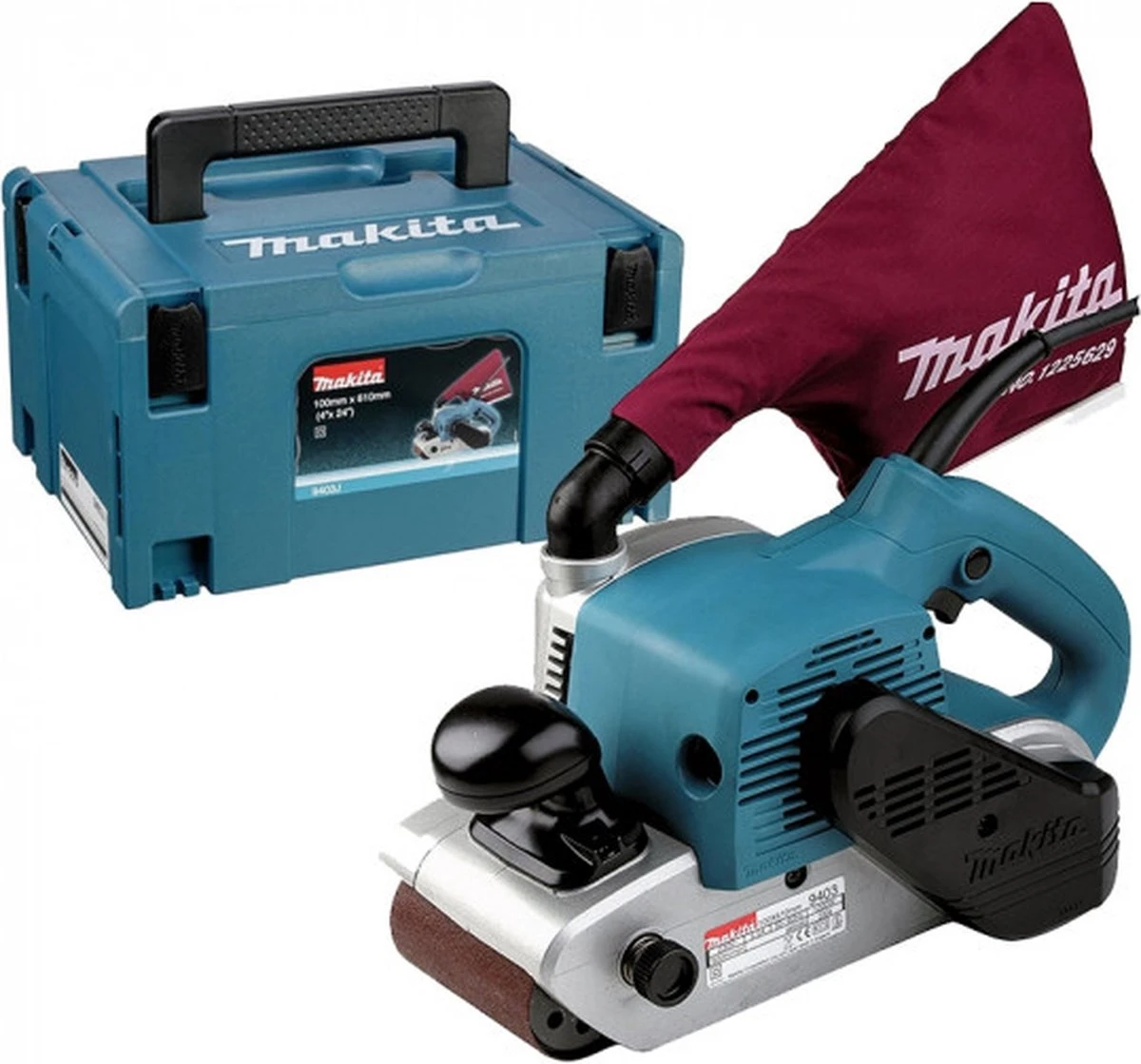 Makita 9403J Bandschuurmachine In Mbox - 1200W - 100 X 610mm 2 Makita 9403J Bandschuurmachine In Mbox - 1200W - 100 X 610mm - Afbeelding 2