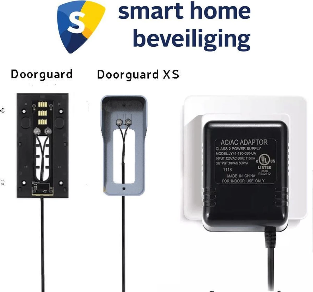 Doorguard Video Deurbel Adapter - 18v 5m - Voor Doorguard XS, Ring, Eken, Nest Hello - Werkt Ook Op Honeywell Thermostaat, Nest Thermostaat 7 Doorguard Video Deurbel Adapter - 18v 5m - Voor Doorguard XS, Ring, Eken, Nest Hello - Werkt Ook Op Honeywell Thermostaat, Nest Thermostaat - Afbeelding 7