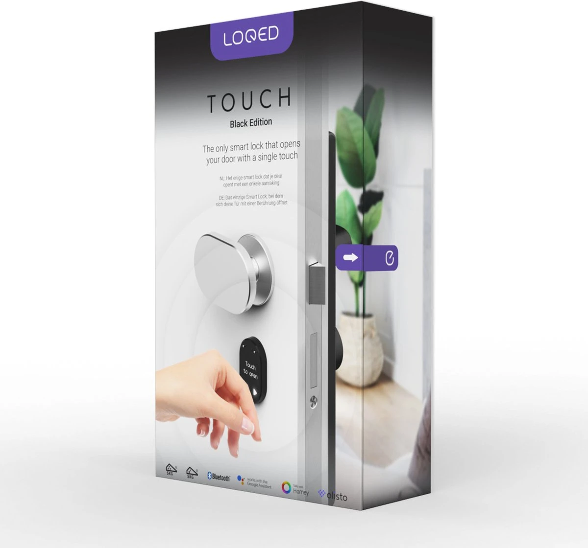 LOQED Touch Smart Lock - Slim Deurslot - Met Smart Home Integratie - Bridge, Cilinder & Codetoegang - Zwart 5 LOQED Touch Smart Lock - Slim Deurslot - Met Smart Home Integratie - Bridge, Cilinder & Codetoegang - Zwart - Afbeelding 5