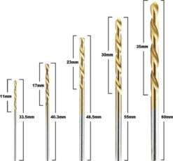 Boxus Borenset - 50 Stuks - HSS Boren - Spiraalboren 1/1.5/2/2.5/3 Mm - Geschikt Voor Staal, Aluminium, Koper, Hardhout Of Kunststof - Metaal Boor -Makita || Merkloos || Stanley Verkoopwinkel 1200x1122 12