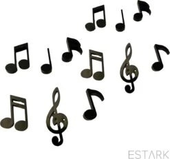ESTARK® Muziek Magneten - 12 STUKS - Muzikale Magneten - Keukenmagneten - Magneetbord - Magneet - Muzieknoten - Noten - Muziek - Koelkast - Whitebord - Magneetjes - Muziekmagneet -Makita || Merkloos || Stanley Verkoopwinkel 1200x1122 3