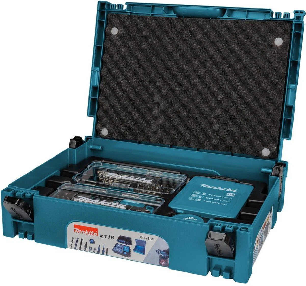 Makita B-49884 Boor- En Schroefbitset 116-delig In Mbox 3 Makita B-49884 Boor- En Schroefbitset 116-delig In Mbox - Afbeelding 3