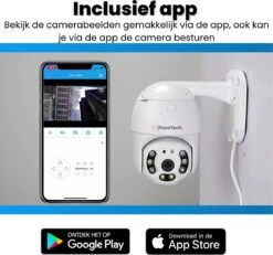 PuroTech Beveiligingscamera - Wifi Smart Waterproof IP66 - Draaibaar En Kantelbaar - Voor Binnen & Buiten - 1080P HD - Dome IP Camera - Nachtzicht - Draadloos Internet - Met Recorder -Makita || Merkloos || Stanley Verkoopwinkel 1200x1123 13
