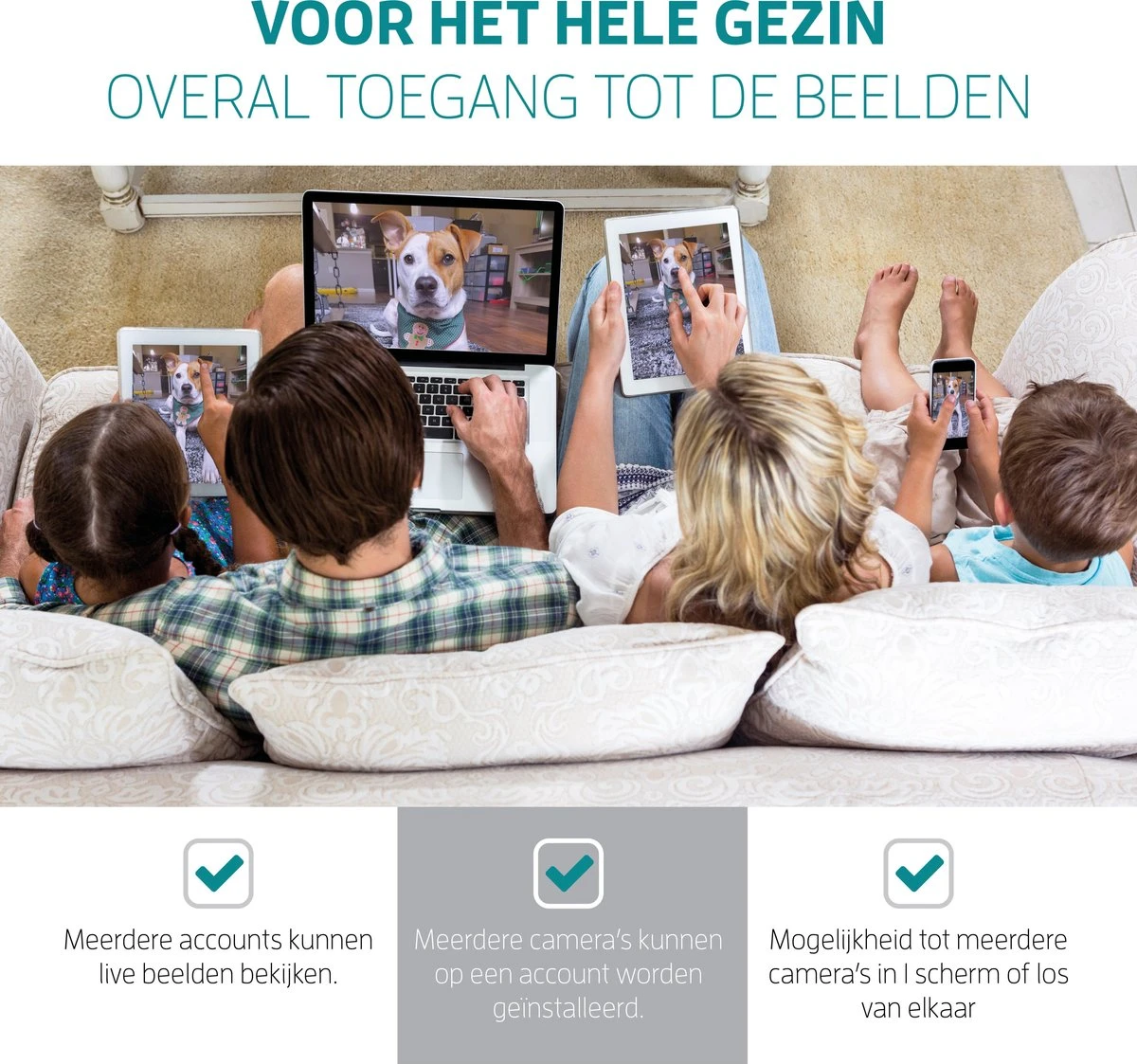 Beveiligingscamera - Huisdiercamera - WiFi - Beweeg En Geluidsdetectie - Werkt Met App - Zwart 7 Beveiligingscamera - Huisdiercamera - WiFi - Beweeg En Geluidsdetectie - Werkt Met App - Zwart - Afbeelding 7