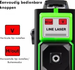 Hilda Zelfnivellerende Kruislijnlaser Met 12 Lijnen - Inclusief Muurbeugel En 360 Graden Statief - Groene Lasers - Waterproof - Laserwaterpas - Met Opbergkoffer 17 Hilda Zelfnivellerende Kruislijnlaser Met 12 Lijnen - Inclusief Muurbeugel En 360 Graden Statief - Groene Lasers - Waterproof - Laserwaterpas - Met Opbergkoffer -Makita || Merkloos || Stanley Verkoopwinkel 1200x1124 4
