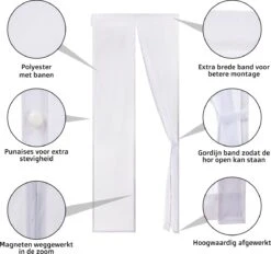 O’DADDY® Deurgordijn – Vliegengordijn - Magnetisch - Deluxe 92 X 230 Cm – Witte Hor – Dikke Gordijnstof -Makita || Merkloos || Stanley Verkoopwinkel 1200x1126 16