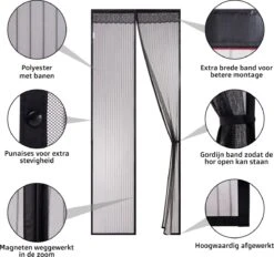 O’DADDY® Deurgordijn – Vliegengordijn - Magnetisch - Deluxe 92 X 230 Cm – Zwarte Hor – Dikke Gordijnstof -Makita || Merkloos || Stanley Verkoopwinkel 1200x1126 17