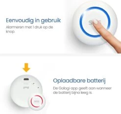 Gologi Slim Persoonlijk Alarm - Paniekknop - Senioren Alarm - Draadloze Alarmknop - Noodknop - Ouderen - WIFI - Melding Op Afstand Via App -Makita || Merkloos || Stanley Verkoopwinkel 1200x1128 10