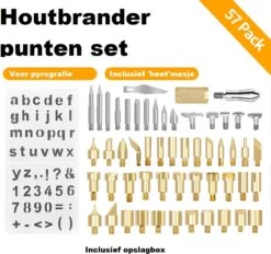 Houtbrander Set 118-delig - Pyrografie - Houtbrander Set - Complete Set - Met Accessoires, Opzetstukken, Sjablonen, Opbergetui, Hout, Potloden, Handschoenen 10 Houtbrander Set 118-delig - Pyrografie - Houtbrander Set - Complete Set - Met Accessoires, Opzetstukken, Sjablonen, Opbergetui, Hout, Potloden, Handschoenen -Makita || Merkloos || Stanley Verkoopwinkel 1200x1129 7