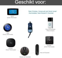 Ultra Slim Adapter Voor Ring Deurbel Wired 5meter, Google Nest Hello, Eken,Eufy, Shine, Doorguard XS, Qnect, Lectec, Slimme Thermostaat Ecobee, Nest, Honeywell, -Makita || Merkloos || Stanley Verkoopwinkel 1200x1130 17