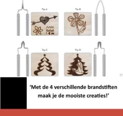 Houtbrander Voor Hobby Regelbaar Van 450 Tot 750° C - Pyrografie - Houtbrander Set - Houtbrander Volwassenen - Pyrografie Houtbrander | Esatools -Makita || Merkloos || Stanley Verkoopwinkel 1200x1131 7