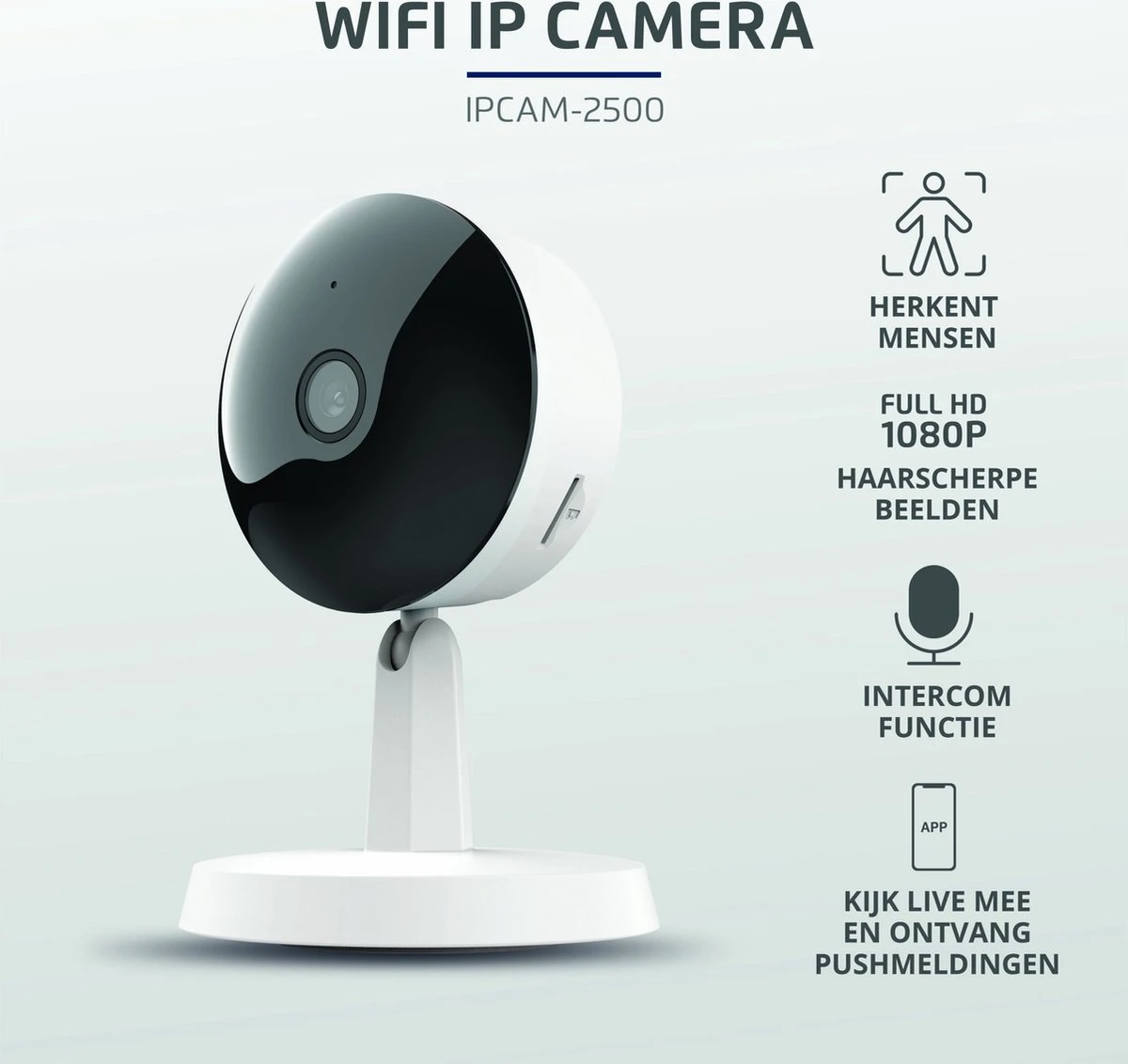KlikAanKlikUit IPCAM-2500 - IP-camera Binnen - Wit 7 KlikAanKlikUit IPCAM-2500 - IP-camera Binnen - Wit - Afbeelding 7