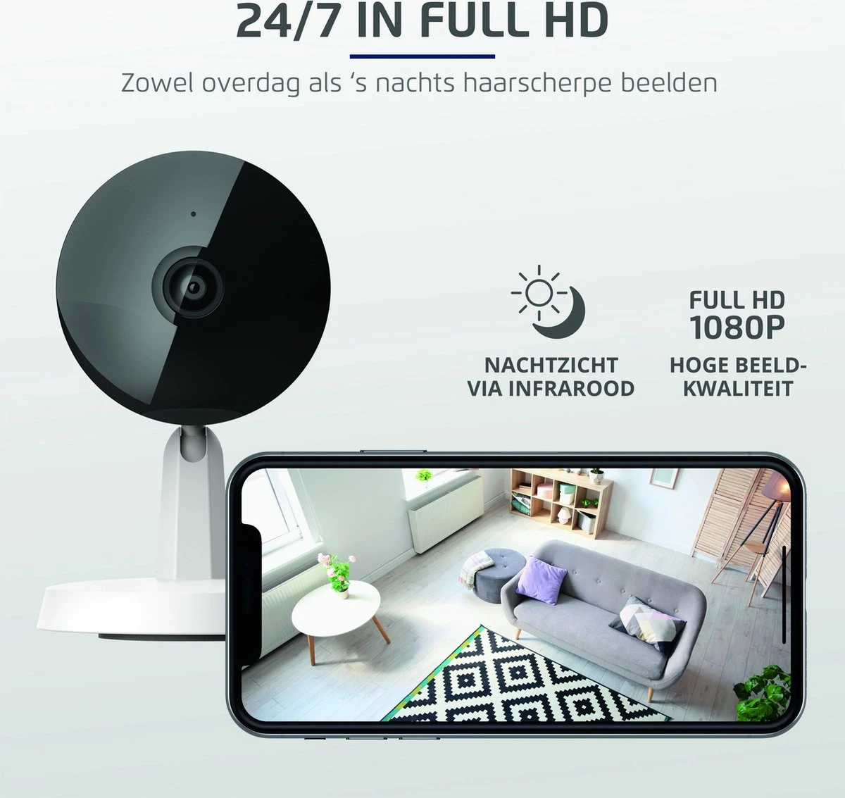 KlikAanKlikUit IPCAM-2500 - IP-camera Binnen - Wit 8 KlikAanKlikUit IPCAM-2500 - IP-camera Binnen - Wit - Afbeelding 8