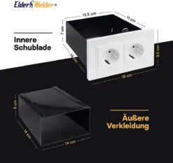 BERKATMARKT - Elder Welder® Veilig Voor Stopcontacten, Klein, Discreet, Wandkoffer, Sterk, Geheime Contactdoos Voor Het Opbergen Van Geld, Geheime Verstopplaats In Zilver, Huis, Met Sleutel, Geheime Koffer -Makita || Merkloos || Stanley Verkoopwinkel 1200x1134 10