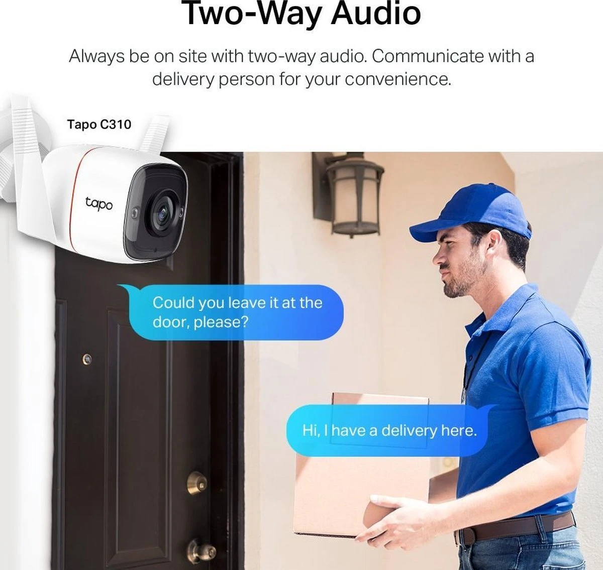 TP-Link Tapo C310 - Beveiligingscamera Voor Buiten - 2K - Sterrenlicht-nachtzicht Home Security Wi-Fi - Wit 7 TP-Link Tapo C310 - Beveiligingscamera Voor Buiten - 2K - Sterrenlicht-nachtzicht Home Security Wi-Fi - Wit - Afbeelding 7