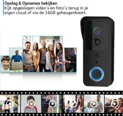 Cless - Deurbel Met Camera - Inclusief Chime - Draadloze Deurbel - Video Deurbel - Zwart -Makita || Merkloos || Stanley Verkoopwinkel 1200x1135 24