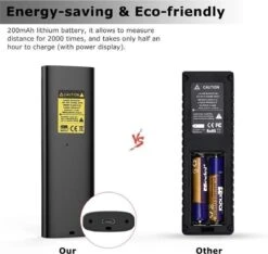 LOUZIR Laser Afstandsmeter - 40 Meter Bereik - 2mm Nauwkeurig - Digitaal Meetapparaat Voor Lengte (m) / Oppervlakte (m2) / Volume (m3) - Binnen En Buiten - Stof- En Spatwaterdicht -Directe En Continue Metingen -Makita || Merkloos || Stanley Verkoopwinkel 1200x1135 5