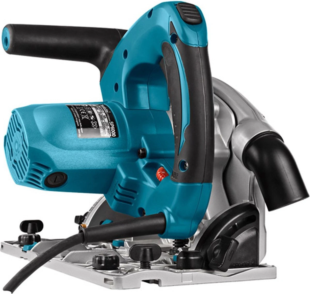 Makita SP6000J1X2 Invalcirkelzaag | 2 Geleiderails + Koppelstukken | 1300w 165mm 5 Makita SP6000J1X2 Invalcirkelzaag | 2 Geleiderails + Koppelstukken | 1300w 165mm - Afbeelding 5