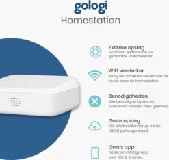 Gologi Homestation Beveiligingscamera Draadloos Buiten - Met Nachtzicht - WIFI Camera - Security Camera - Oplaadbaar - 2K Ultra HD - 128G Homestation - Set Van 2 + Station 11 Gologi Homestation Beveiligingscamera Draadloos Buiten - Met Nachtzicht - WIFI Camera - Security Camera - Oplaadbaar - 2K Ultra HD - 128G Homestation - Set Van 2 + Station -Makita || Merkloos || Stanley Verkoopwinkel 1200x1137 12