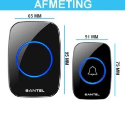 Santel Draadloze Deurbel Met 2 Ontvangers – Deurbel Draadloos - Deurbellen – Wireless Doorbell - IP44 Waterdicht -Makita || Merkloos || Stanley Verkoopwinkel 1200x1137 20