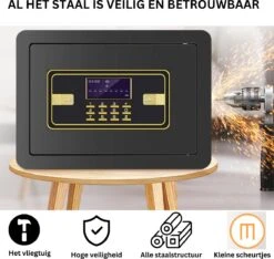 Merkloos Brandwerende Kluis - Anti Diefstal - Brandwerend - Waterdicht - Elektronische Kluis - Waterdichte Portemonnee - Digitale Thuiskluis - Toetsenbord - LED-licht - Externe Batterijbox - Veilig Voor Geld - Sieraden - Documenten - Beveiliging 13 Merkloos Brandwerende Kluis - Anti Diefstal - Brandwerend - Waterdicht - Elektronische Kluis - Waterdichte Portemonnee - Digitale Thuiskluis - Toetsenbord - LED-licht - Externe Batterijbox - Veilig Voor Geld - Sieraden - Documenten - Beveiliging -Makita || Merkloos || Stanley Verkoopwinkel 1200x1138 16