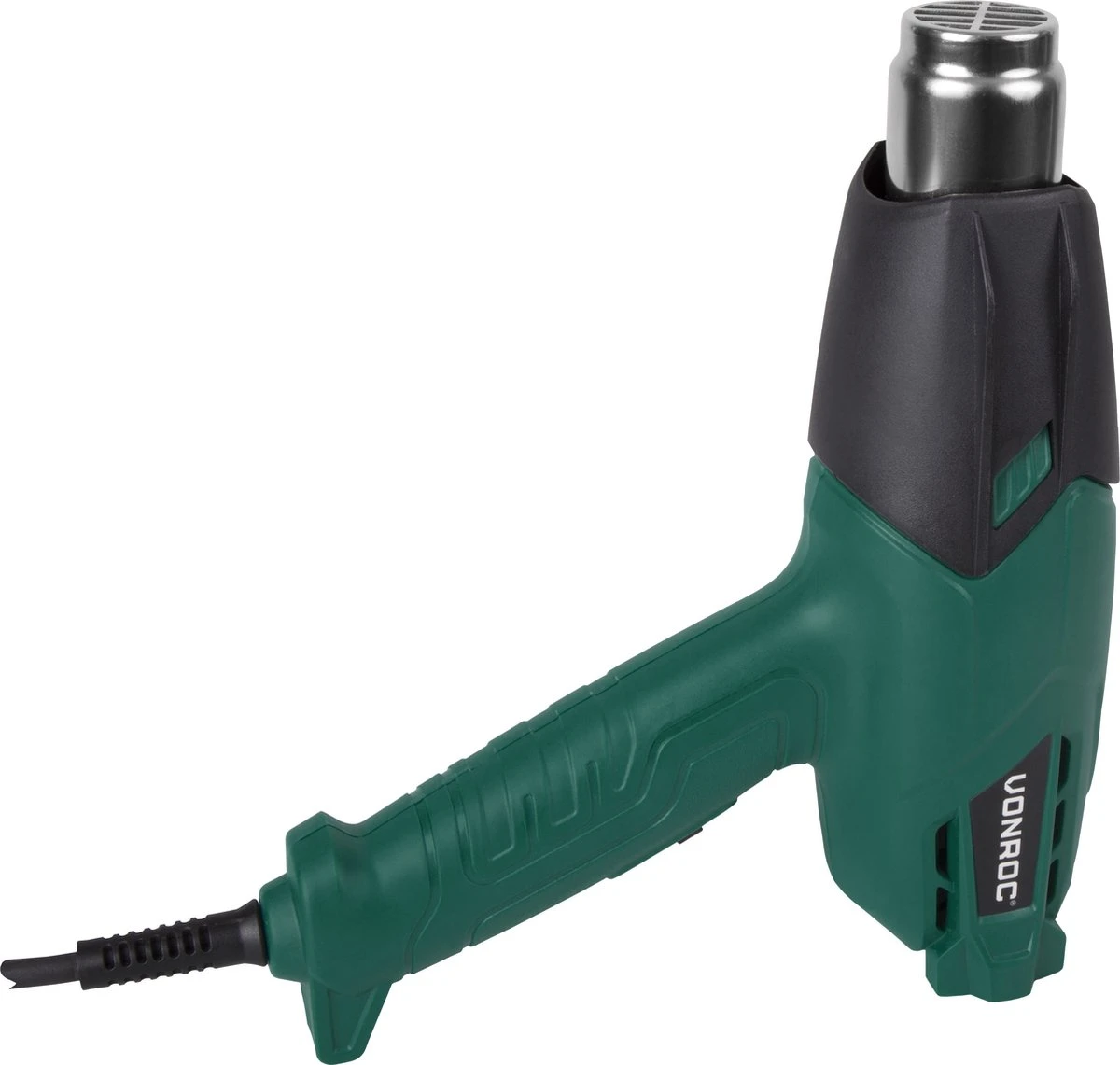 VONROC Heteluchtpistool – Verfafbrander – 2000W – 3 Temperatuurstanden – Incl. Accessoires & Tas 2 VONROC Heteluchtpistool – Verfafbrander – 2000W – 3 Temperatuurstanden – Incl. Accessoires & Tas - Afbeelding 2