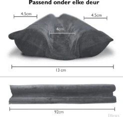 Dieux® - Tochtstrip - Grijs - Tochtstrips Voor Deuren - Tochtstopper - Tochtrol Deur - Dubbelzijdig - Aanpasbaar - Tochthond - Tochtkussen - Tochtband - Duurzaam - Isolatie - Housewarming Cadeau - Pasen -Makita || Merkloos || Stanley Verkoopwinkel 1200x1141 19