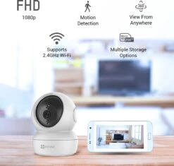 EZVIZ C6N - IP-beveiligingscamera - Pan- En Kantelfunctie - Voor Binnen- Wit -Makita || Merkloos || Stanley Verkoopwinkel 1200x1142 18