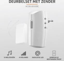 KlikAanKlikUit ACDB-8000BC - Deurbelset Voor Inbouwen - Wit -Makita || Merkloos || Stanley Verkoopwinkel 1200x1142 28