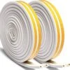 Nordevik® Tochtstrip 12 Meter - Zelfklevend - Energiebesparing - Voor Ramen En Deuren - O-profiel Tochtstopper - Tochtband - Tochtwering - Hoogwaardig Foam - Woning Verduurzamen - 6 X 9mm