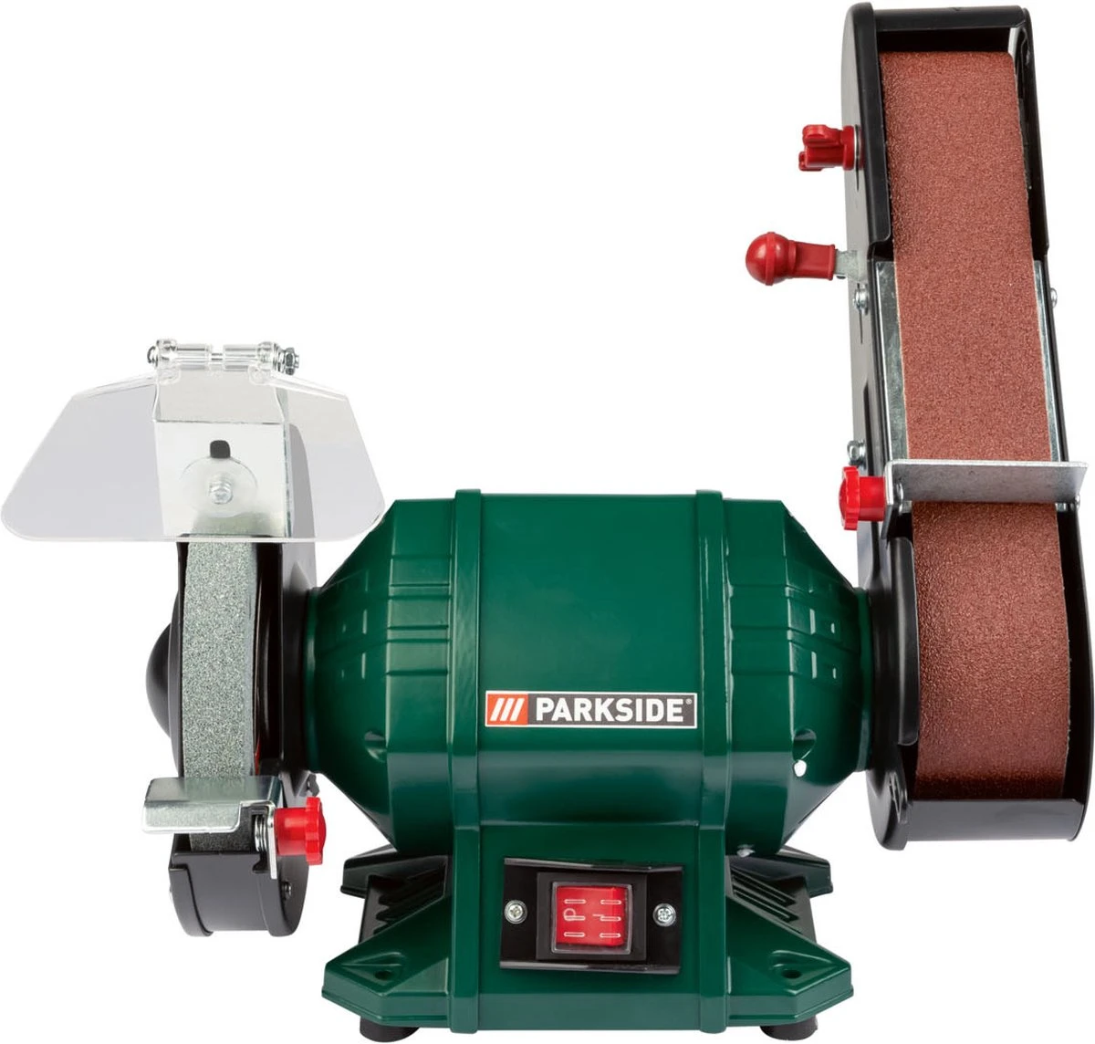 PARKSIDE Staande Bandschuur- En Slijpmachine - Slijp-/schuuroppervlak: Ø150 Mm / 50 X 686 Mm - Snelheid: 23 M/sec. (schuurschijf) Of 15 M/sec. (schuurband) - Vermogen: 240 W - Toerental: 2980 Min-¹ - Ideaal Om Metaal, Hout En Kunststof Te Bewerken 1 PARKSIDE Staande Bandschuur- En Slijpmachine - Slijp-/schuuroppervlak: Ø150 Mm / 50 X 686 Mm - Snelheid: 23 M/sec. (schuurschijf) Of 15 M/sec. (schuurband) - Vermogen: 240 W - Toerental: 2980 Min-¹ - Ideaal Om Metaal, Hout En Kunststof Te Bewerken