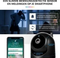 IP Camera Met Bewegingsdetectie – WiFi Beveiligingscamera – Huisdiercamera – Babyfoon Met Camera En App – Zwart -Makita || Merkloos || Stanley Verkoopwinkel 1200x1146 18