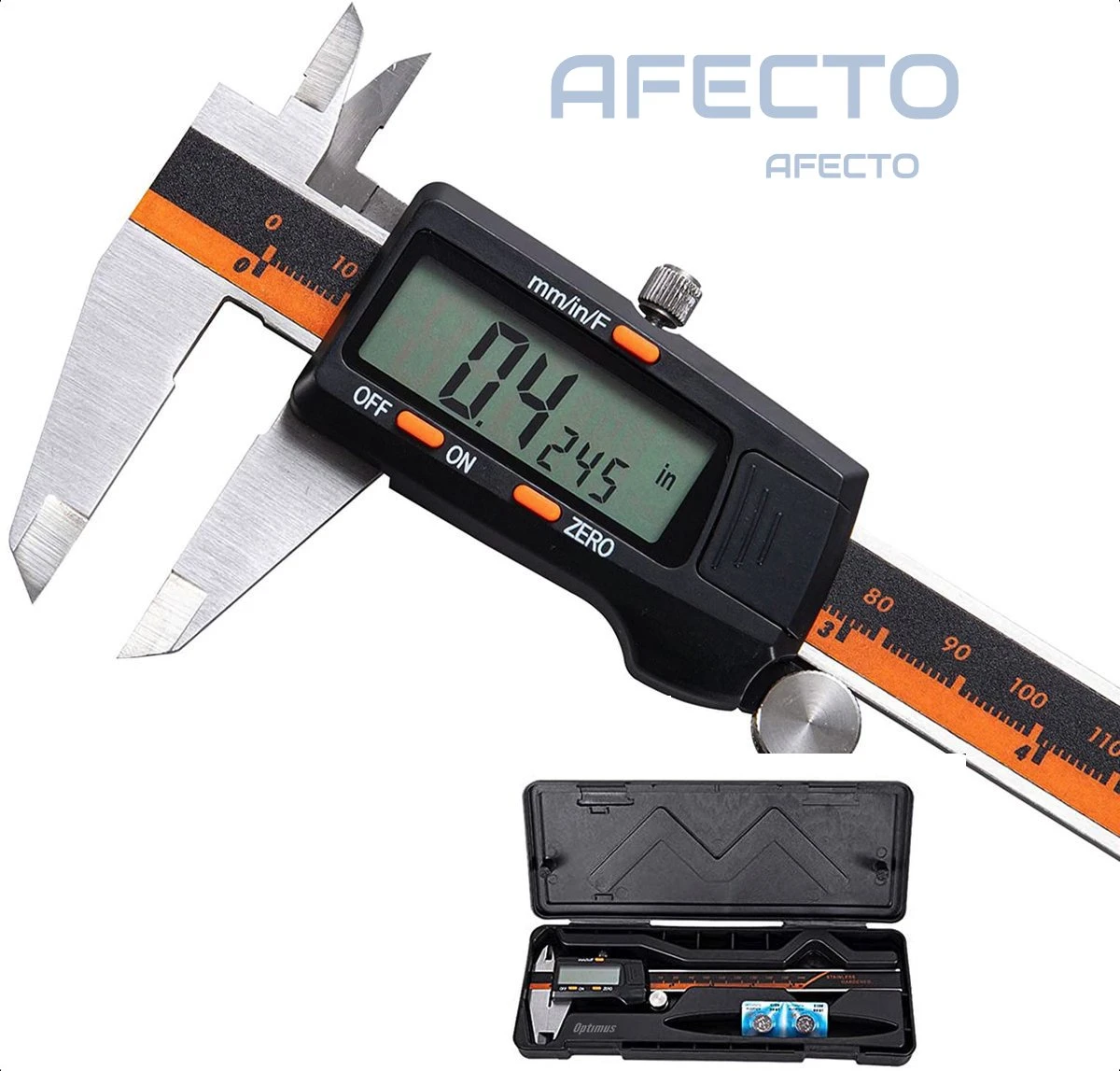 Professionele Digitale Schuifmaat | Zware Kwaliteit | 0 - 150mm | RVS | Nauwkeurige Metingen | In Opbergbox | Batterij | Handleiding | 1 Professionele Digitale Schuifmaat | Zware Kwaliteit | 0 - 150mm | RVS | Nauwkeurige Metingen | In Opbergbox | Batterij | Handleiding |