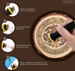 Akamduman Houtbrander Set Voor Pyrografie - 23 Opzetstukken + 2 Soldeerbouten, Inclusief Tas En Temperatuur Instelbaar -Makita || Merkloos || Stanley Verkoopwinkel 1200x1148 12