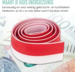 SOLITY® Aanpasbare Tochtstopper - Zelfklevende Tochtstrip Voor Deuren - Wit - 100 Cm X 5 Cm - Met 2 Alcoholische Doekjes -Makita || Merkloos || Stanley Verkoopwinkel 1200x1148 19