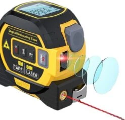 Staza - Rolmaat Multifunctionele Digitale Laser - 40M - Afstandsmeter - Elektronische Metrische Systeem - 5M Meetlint - Roestvrij - Afstandsmeters - Display - Slimme Rolmaat -Makita || Merkloos || Stanley Verkoopwinkel 1200x1149 2