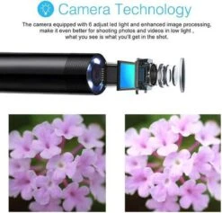 Endoscoop Camera - 7mm - 2 M - Flexibele Kabel - Snake Borescope - Inspectie Camera - Android Smartphone - PC -Makita || Merkloos || Stanley Verkoopwinkel 1200x1149 4