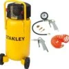 STANLEY Compressor D230/10/50V - Olievrij - 10 Bar - 50 Liter Tank - Inclusief 6-delige Accessoire Set
