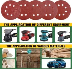 Faseras Schuurschijf/Schuurpapier Set - 120 Stuks - 125MM - 60/80/120/180/240 Grit - Klittenbandbevestiging - Voor Excentrische Schuurmachines 11 Faseras Schuurschijf/Schuurpapier Set - 120 Stuks - 125MM - 60/80/120/180/240 Grit - Klittenbandbevestiging - Voor Excentrische Schuurmachines -Makita || Merkloos || Stanley Verkoopwinkel 1200x1150 13