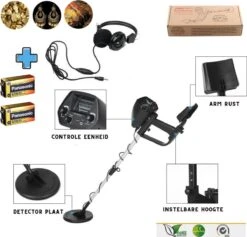 Merkloos EFLO® Metaal Detector Voor Goud, Munten, Sierraden, ... - Professionele Metaaldetector Inclusief Headphones - 20 Cm Diepte Detectie - 75 Cm -Makita || Merkloos || Stanley Verkoopwinkel 1200x1151
