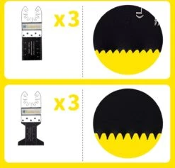 Multitool Accessoireset 21 Delig – Oscillerend - Multitool Accessoires - Zaagblad -Makita || Merkloos || Stanley Verkoopwinkel 1200x1152 10