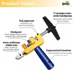 Optimus Professionele 2 In 1 Glassnijder Incl. 2 Extra Mesjes - Geschikt Voor Glas, Tegels En Spiegels - Glas Cutter - Tegelsnijder - Spiegelsnijder 11 Optimus Professionele 2 In 1 Glassnijder Incl. 2 Extra Mesjes - Geschikt Voor Glas, Tegels En Spiegels - Glas Cutter - Tegelsnijder - Spiegelsnijder -Makita || Merkloos || Stanley Verkoopwinkel 1200x1152