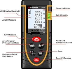 Sndway Professionele Laser Afstandsmeter - 50 Meter Bereik - Incl. Batterijen 7 Sndway Professionele Laser Afstandsmeter - 50 Meter Bereik - Incl. Batterijen -Makita || Merkloos || Stanley Verkoopwinkel 1200x1153